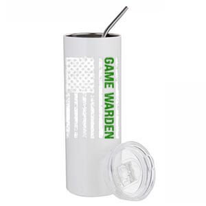 Game Warden Design Wildlife Officer Control Agent Ager Cool Gift Stainless Steel Tumbler