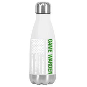 Game Warden Design Wildlife Officer Control Agent Ager Cool Gift Stainless Steel Insulated Water Bottle