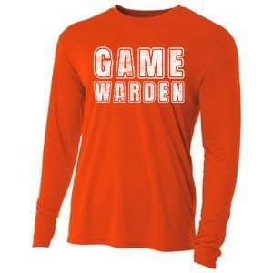 Game Warden Design Wildlife Officer Control Agent Ager Meaningful Gift Cooling Performance Long Sleeve Crew