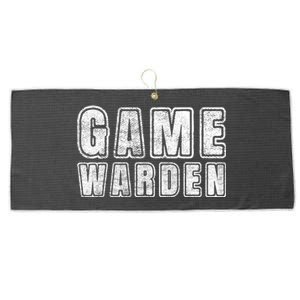 Game Warden Design Wildlife Officer Control Agent Ager Meaningful Gift Large Microfiber Waffle Golf Towel