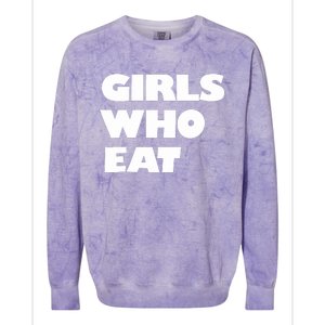 Girls Who Eat Muscle Colorblast Crewneck Sweatshirt