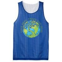 Global Warming Earth Day Save Bees Trees And Seas Great Gift Mesh Reversible Basketball Jersey Tank