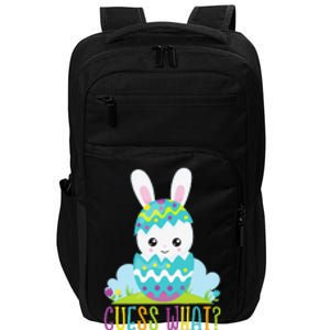 Guess What Easter Egg Bunny Pregnancy Announcement Impact Tech Backpack