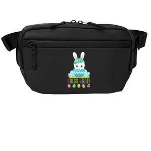 Guess What Easter Egg Bunny Pregnancy Announcement Crossbody Pack