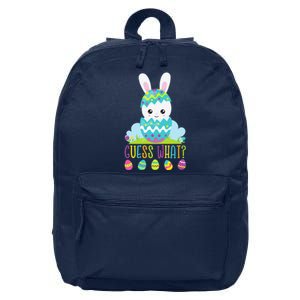 Guess What Easter Egg Bunny Pregnancy Announcement 16 in Basic Backpack