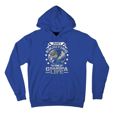 Grandpa With Funny Grandpa And Biker Grandpa With Motorcycle Gift Hoodie