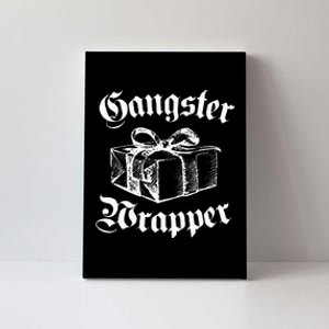 Gangster Wrapper Funny Christmas Santa Xmas Holiday Gift Canvas