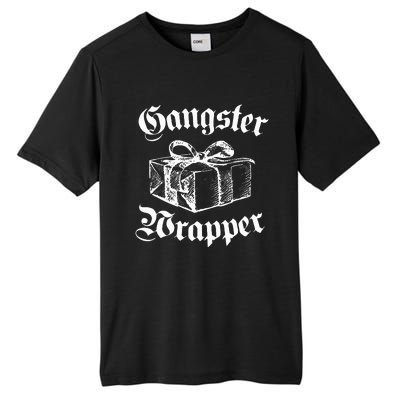 Gangster Wrapper Funny Christmas Santa Xmas Holiday Gift Tall Fusion ChromaSoft Performance T-Shirt