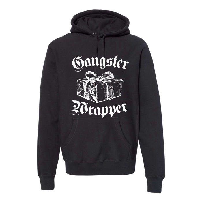 Gangster Wrapper Funny Christmas Santa Xmas Holiday Gift Premium Hoodie