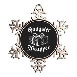 Gangster Wrapper Funny Christmas Santa Xmas Holiday Gift Metallic Star Ornament