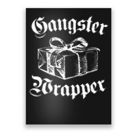 Gangster Wrapper Funny Christmas Santa Xmas Holiday Gift Poster