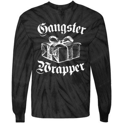 Gangster Wrapper Funny Christmas Santa Xmas Holiday Gift Tie-Dye Long Sleeve Shirt