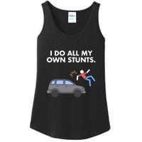 Get Well Funny Injury Car Accident I Do My Own Stunts Gift Ladies Essential Tank