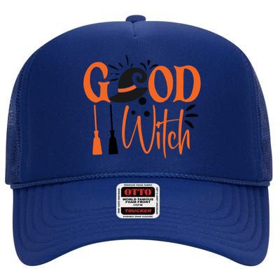 Good Witch Funny Halloween Costume Gift High Crown Mesh Back Trucker Hat