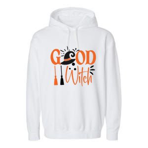 Good Witch Funny Halloween Costume Gift Garment-Dyed Fleece Hoodie