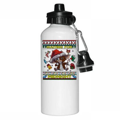 Gremlins Waiting For Midnight Christmas Aluminum Water Bottle 