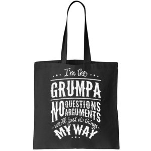 Grumpa Way Funny Grandpa Father's Day Tote Bag