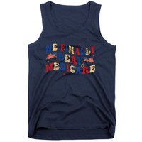 Groovy We Finally Beat Medicare Vintage Usa America Flag Tank Top