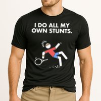 Get Well Funny Tennis Accident I Do My Own Stunts Gift Cooling Performance Crew T-Shirt