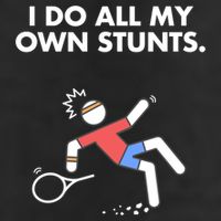 Get Well Funny Tennis Accident I Do My Own Stunts Gift Adult Drive Performance Visor