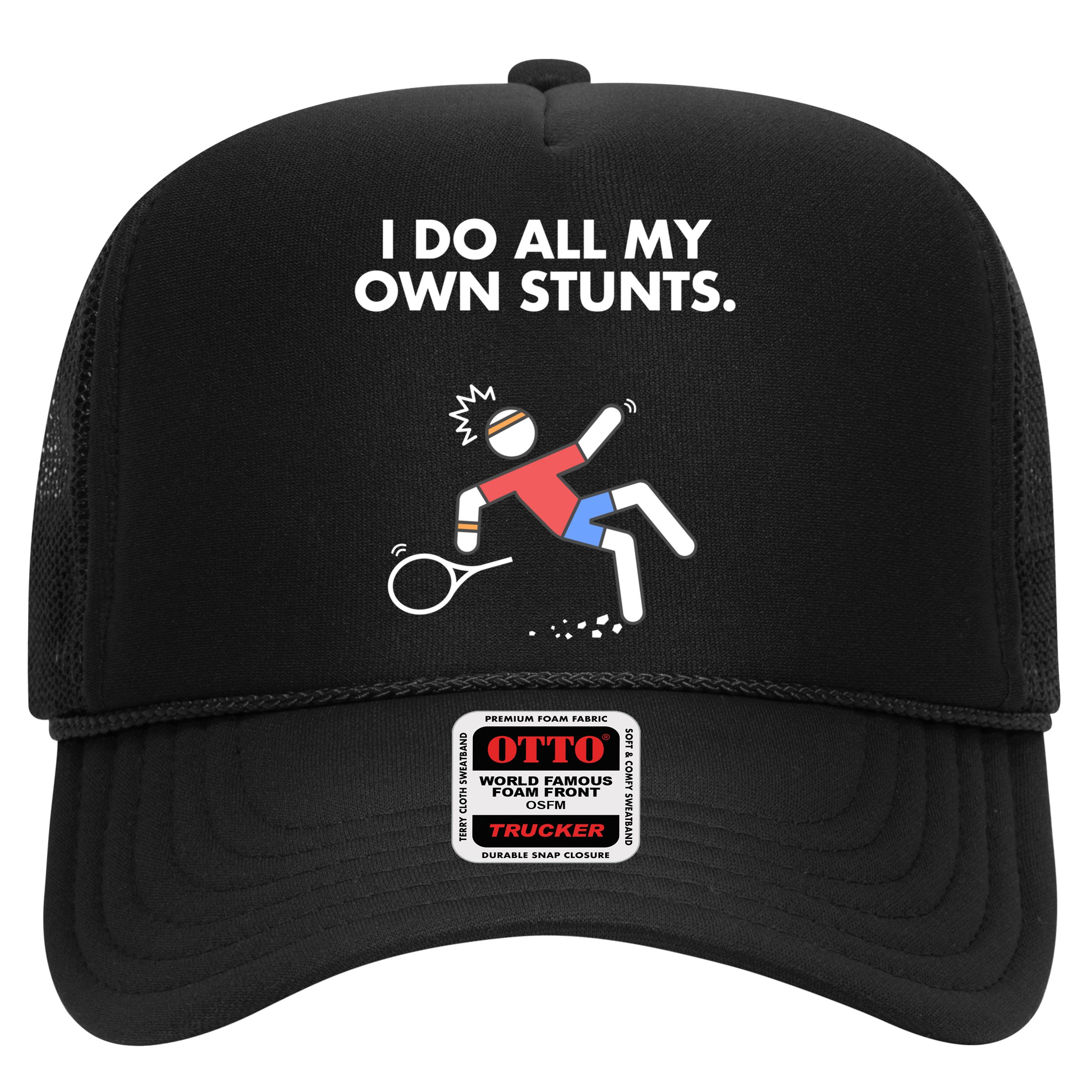 Get Well Funny Tennis Accident I Do My Own Stunts Gift Hat