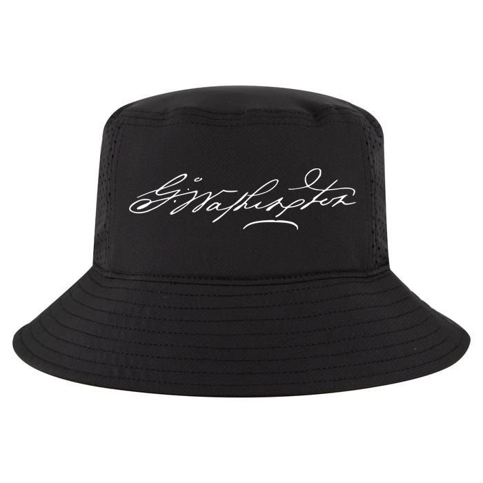 George Washington Facsimile Signature Cool Comfort Performance Bucket Hat