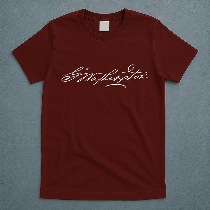 George Washington Facsimile Signature T-Shirt
