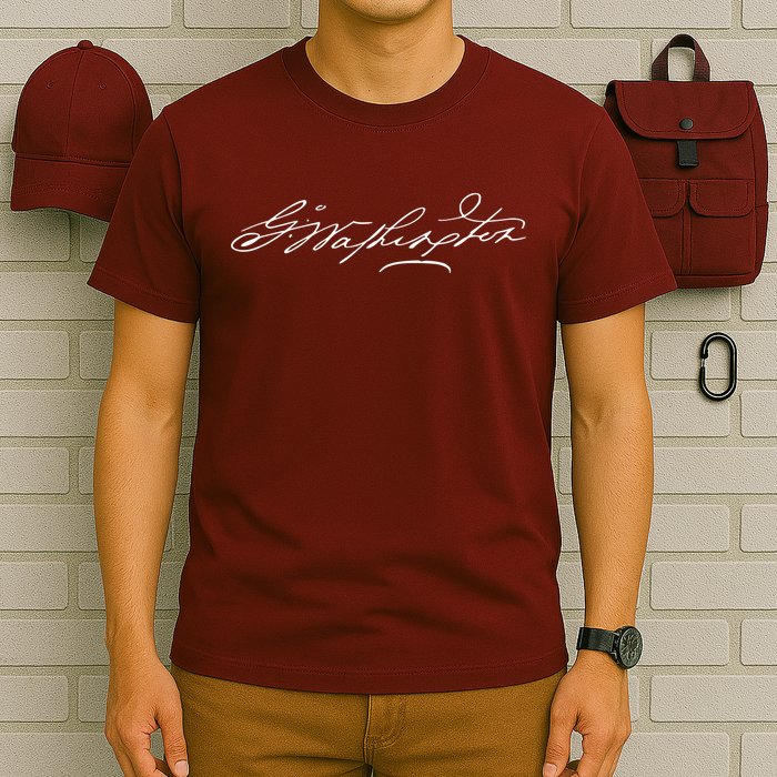 George Washington Facsimile Signature T-Shirt