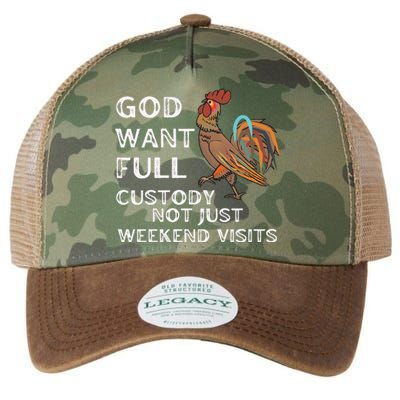 God Want Full Custody Not Just Weekend Visits Legacy Tie Dye Trucker Hat