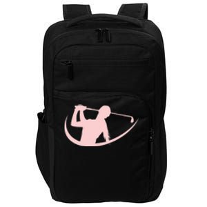 Golf Woman Funny Golf Mom Gift For Mother's Day Impact Tech Backpack