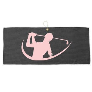 Golf Woman Funny Golf Mom Gift For Mother's Day Large Microfiber Waffle Golf Towel