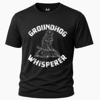 Groundhog Whisperer Funny Woodchuck Groundhog Day Cooling Performance Crew T-Shirt