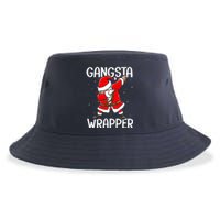 Gangsta Wrapper Funny Dabbing Santa Christmas Sustainable Bucket Hat