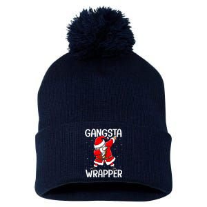 Gangsta Wrapper Funny Dabbing Santa Christmas Pom Pom 12in Knit Beanie