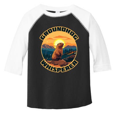 Groundhog Whisperer Funny Groundhog Day Woodchuck Lover Toddler Fine Jersey T-Shirt