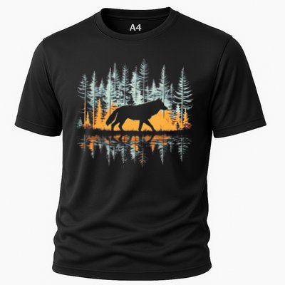 Graphic Wolf Forest Nature Wildlife Outdoor Performance Shirt