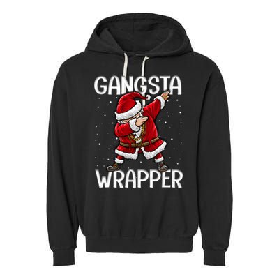Gangsta Wrapper Funny Dabbing Santa Christmas Shirt Men Kids Sweatshirt Garment-Dyed Fleece Hoodie