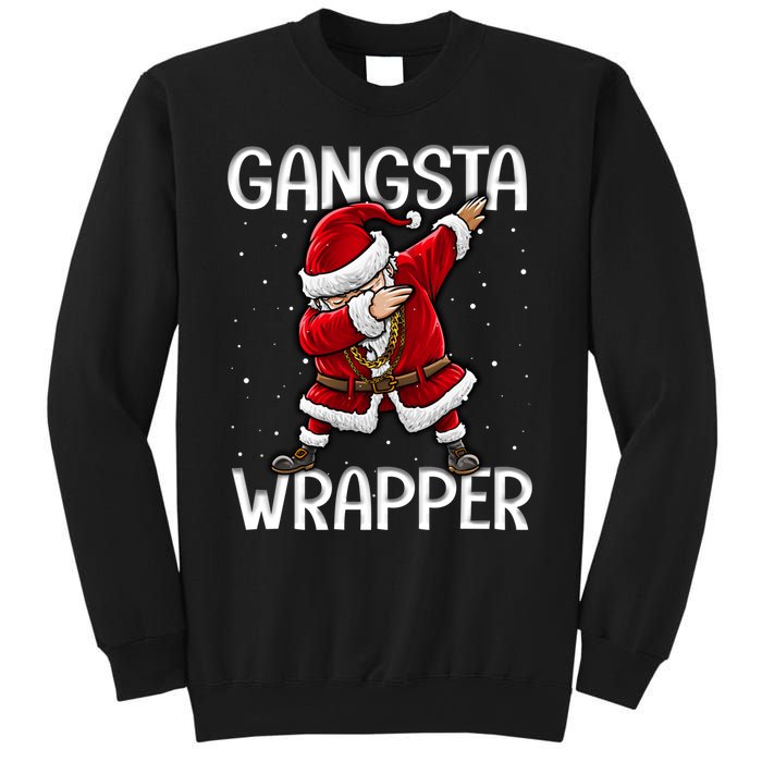 Gangsta Wrapper Funny Dabbing Santa Christmas Shirt Men Kids Sweatshirt Sweatshirt