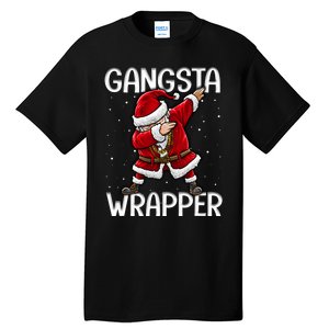 Gangsta Wrapper Funny Dabbing Santa Christmas Shirt Men Kids Sweatshirt Tall T-Shirt