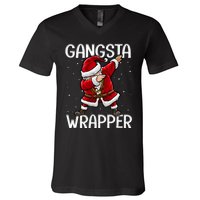 Gangsta Wrapper Funny Dabbing Santa Christmas Shirt Men Kids Sweatshirt V-Neck T-Shirt