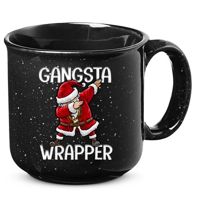 Gangsta Wrapper Funny Dabbing Santa Christmas Shirt Men Kids Sweatshirt 15oz Campfire Ceramic Mug