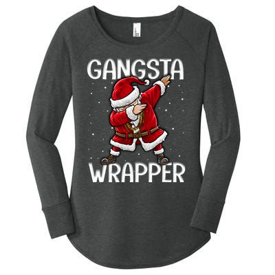 Gangsta Wrapper Funny Dabbing Santa Christmas Shirt Men Kids Sweatshirt Women's Perfect Tri Tunic Long Sleeve Shirt