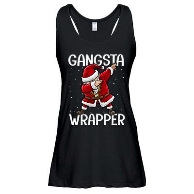 Gangsta Wrapper Funny Dabbing Santa Christmas Shirt Men Kids Sweatshirt Ladies Essential Flowy Tank