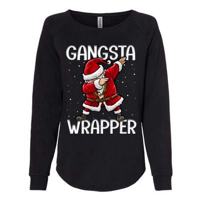 Gangsta Wrapper Funny Dabbing Santa Christmas Shirt Men Kids Sweatshirt Womens California Wash Sweatshirt