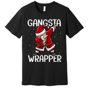 Gangsta Wrapper Funny Dabbing Santa Christmas Shirt Men Kids Sweatshirt Premium T-Shirt