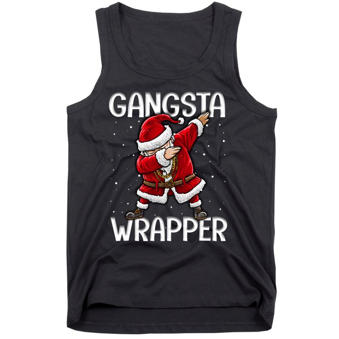 Gangsta Wrapper Funny Dabbing Santa Christmas Shirt Men Kids Sweatshirt Tank Top