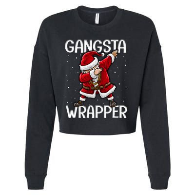 Gangsta Wrapper Funny Dabbing Santa Christmas Shirt Men Kids Sweatshirt Cropped Pullover Crew