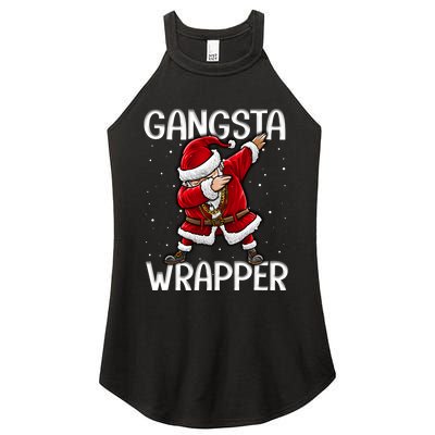 Gangsta Wrapper Funny Dabbing Santa Christmas Shirt Men Kids Sweatshirt Women's Perfect Tri Rocker Tank