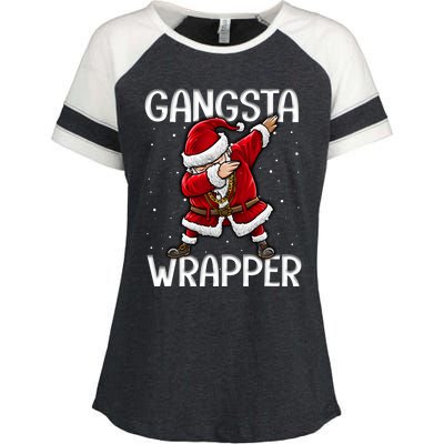 Gangsta Wrapper Funny Dabbing Santa Christmas Shirt Men Kids Sweatshirt Enza Ladies Jersey Colorblock Tee