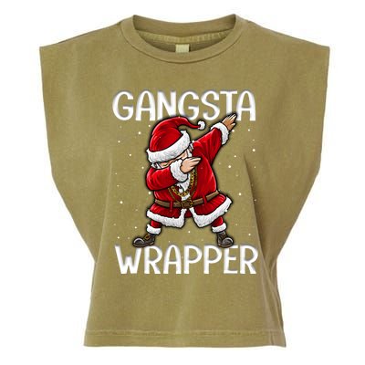 Gangsta Wrapper Funny Dabbing Santa Christmas Shirt Men Kids Sweatshirt Garment-Dyed Women's Muscle Tee